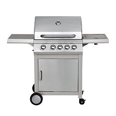 Edelstahl Gasgrill mit 4+1 Brenner