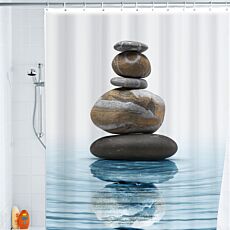 Rideau de douche design Zen méditation