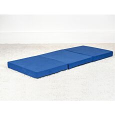 Matelas pliable en mousse bleu