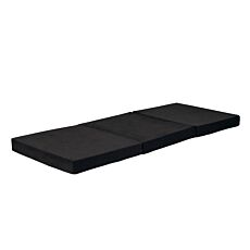 Matelas pliable en mousse noir