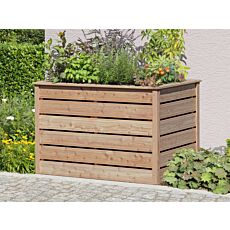 Jardinière surélevée 80 cm en mélèze FSC avec feuille de plantation