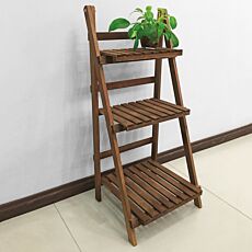 Holzregal für Blumentöpfe