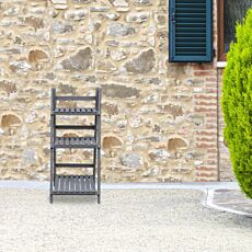 Jardinière en bois anthracite