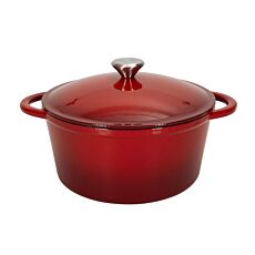 Nouvel Gusseisen Topf rot rund gross XXL