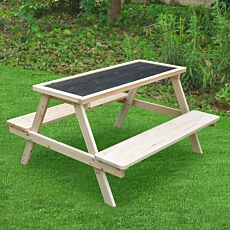 Tisch und Bank Moritz 89x84x50 cm, mit Maltafel