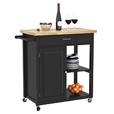 Küchenwagen Aria 89x80x47cm, schwarz