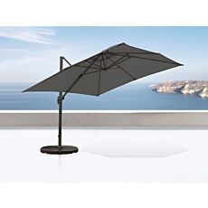 Parasol carré décentré UV50+ gris