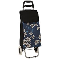 Einkaufstrolley mit Blumenmuster