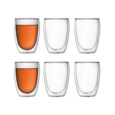 Série de 6 verres transparents à double paroi Bodum Pavina, 0,35 l