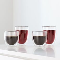 Série de 8 verres à double paroi Bodum, 4x0.25 l und 4x0.35 l