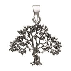 Silber-Anhänger mit Baum-Symbol