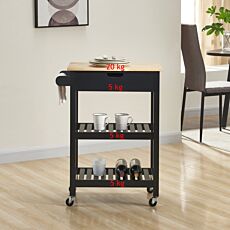 Chariot de cuisine Lea noir