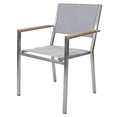 Chaise de jardin gris clair