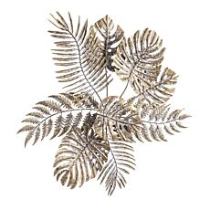 Déco murale en métal à finitions couleur or