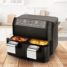 Doppelkammer-Heissluftfritteuse 2x 3,8 Liter