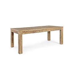 Holztisch aus recyceltem Ulmenholz