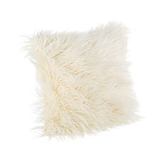 Coussin décoratif avec housse en fausse fourrure