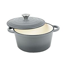 Cocotte en fonte ronde, avec couvercle