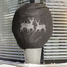Protection d'hiver décorative en non-tissé à motif de cerfs