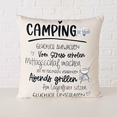 Coussin Camping glücklich aufwachen