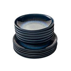 Geschirr-Set Blu 12-teilig, für 6 Personen
