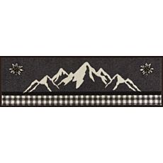 Fussmatte Bergland Edelweiss 30x100 cm