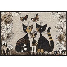 Rosina Wachtmeister Fussmatte Gatti con Fiori – 50x75 cm
