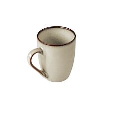 Lot de 6 tasses Campania en céramique gris-brun