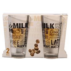 Lot de 2 verres à latte macchiato, 350 ml