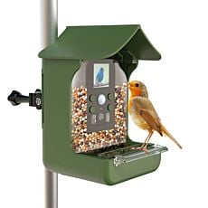 Vogelfutterhaus mit eingebauter Kamera
