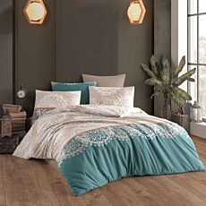 Linge de lit orné d'un motif décoratif en filigrane