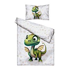 Bettwäsche kleiner grüner Drache