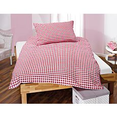 Parure de lit en seersucker à carreaux