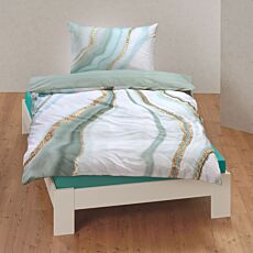 Linge de lit avec motif à vagues moderne