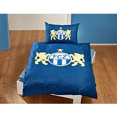 Linge de lit FC Zürich avec logo et lions