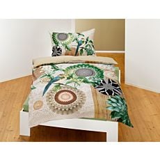 Bettwäsche mit schönen Mandalas und floralem Muster