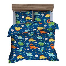 Bettwäsche mit bunten, niedlichen Dinos