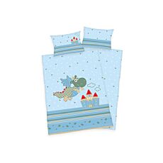Parure de lit avec dragon et château