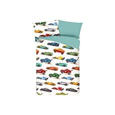 Linge de lit avec des autos multicolores