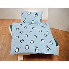 Linge de lit agrémenté de ravissants pingouins