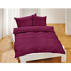 Linge de lit au motif de rayures délicates