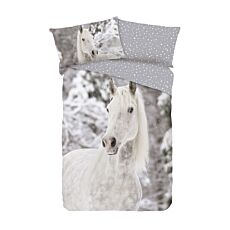 Bettwäsche mit Winterpferd