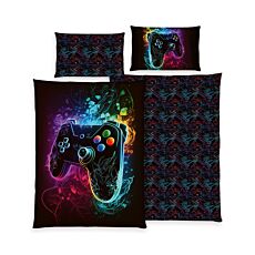 Bettwäsche mit Gamecontroller