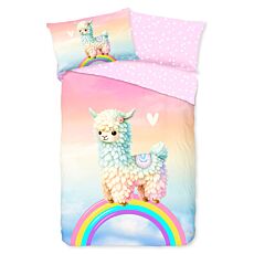 Bettwäsche Regenbogen Alpaka
