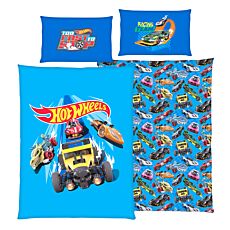 Parure de lit Hot Wheels avec des motifs de voitures