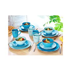 Geschirr-Set Blue, 16–teilig