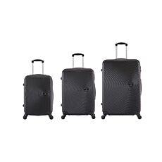 Lot de 3 valises Travel Expedition Ibiza noir