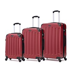 Travel Expedition Kofferset, 3-teilig – rot