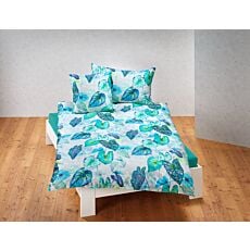 Linge de lit avec imprimé artistique de feuilles