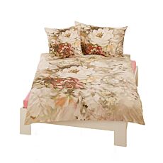 Linge de lit avec fleurs en aquarelle